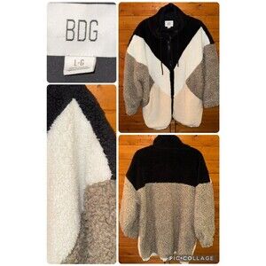 BDG x Urban Outfitters Sherpa Colorblock Powder Parka -  Multicolor - Size L